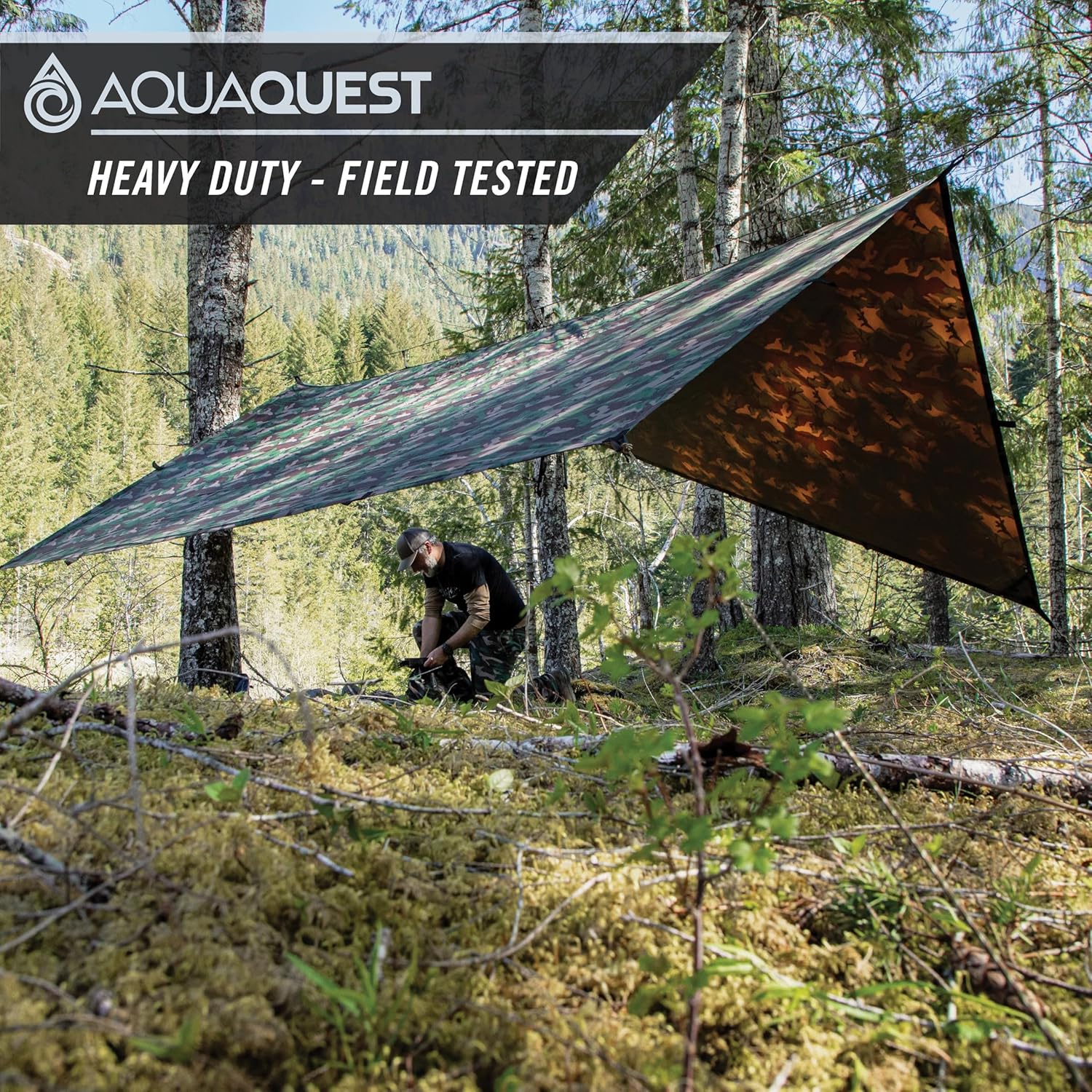 Camping Tarp Aqua Quest Defender Tarp - 100% Waterproof